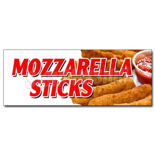 Signmission MOZZARELLA STICKS DECAL sticker marinara dipping fried hot cheese food, D-12 Mozzarella Sticks D-12 Mozzarella Sticks - main